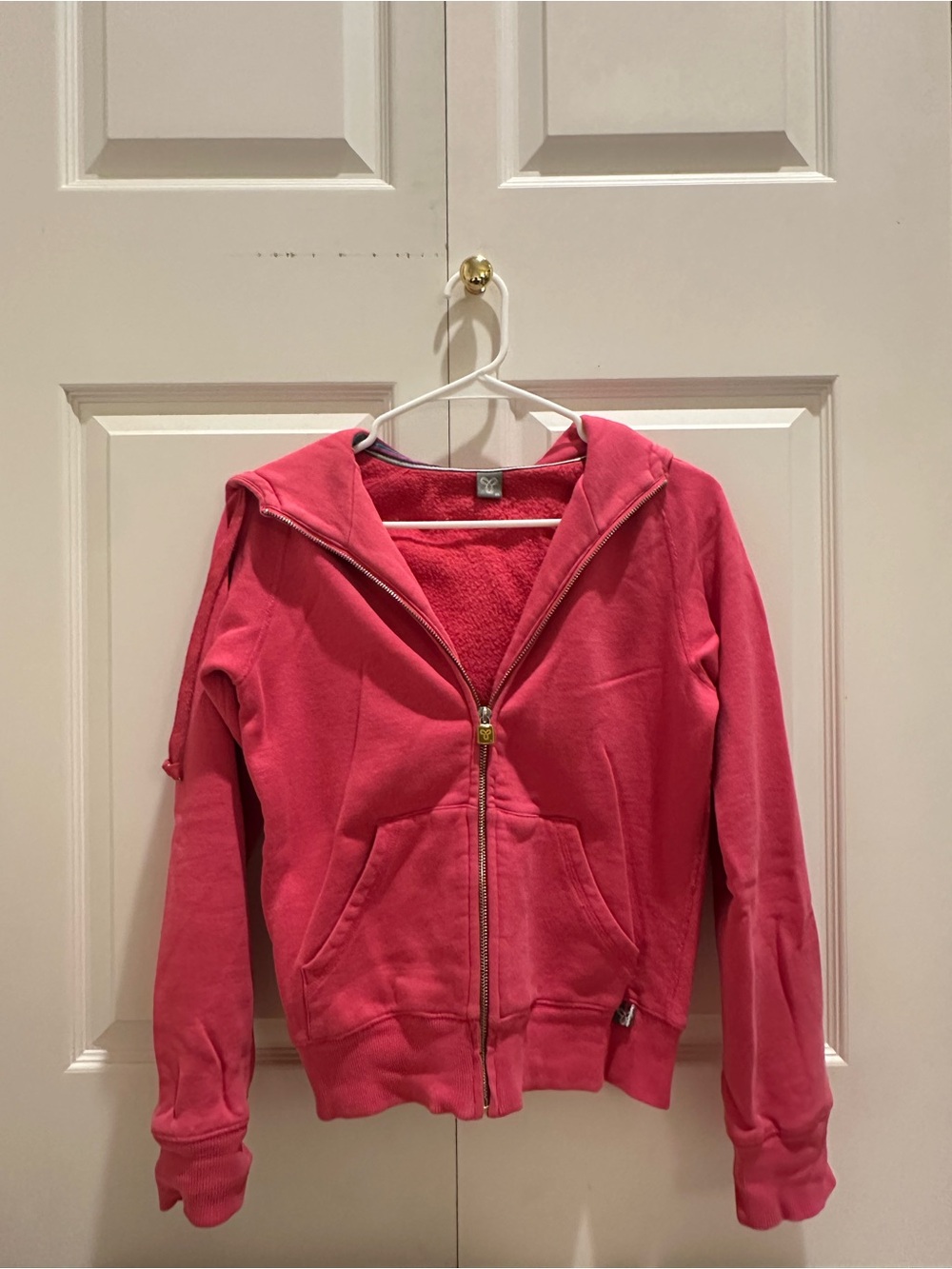 VINTAGE Aritzia Pink Zip-Up Hoodie Sweatshirt